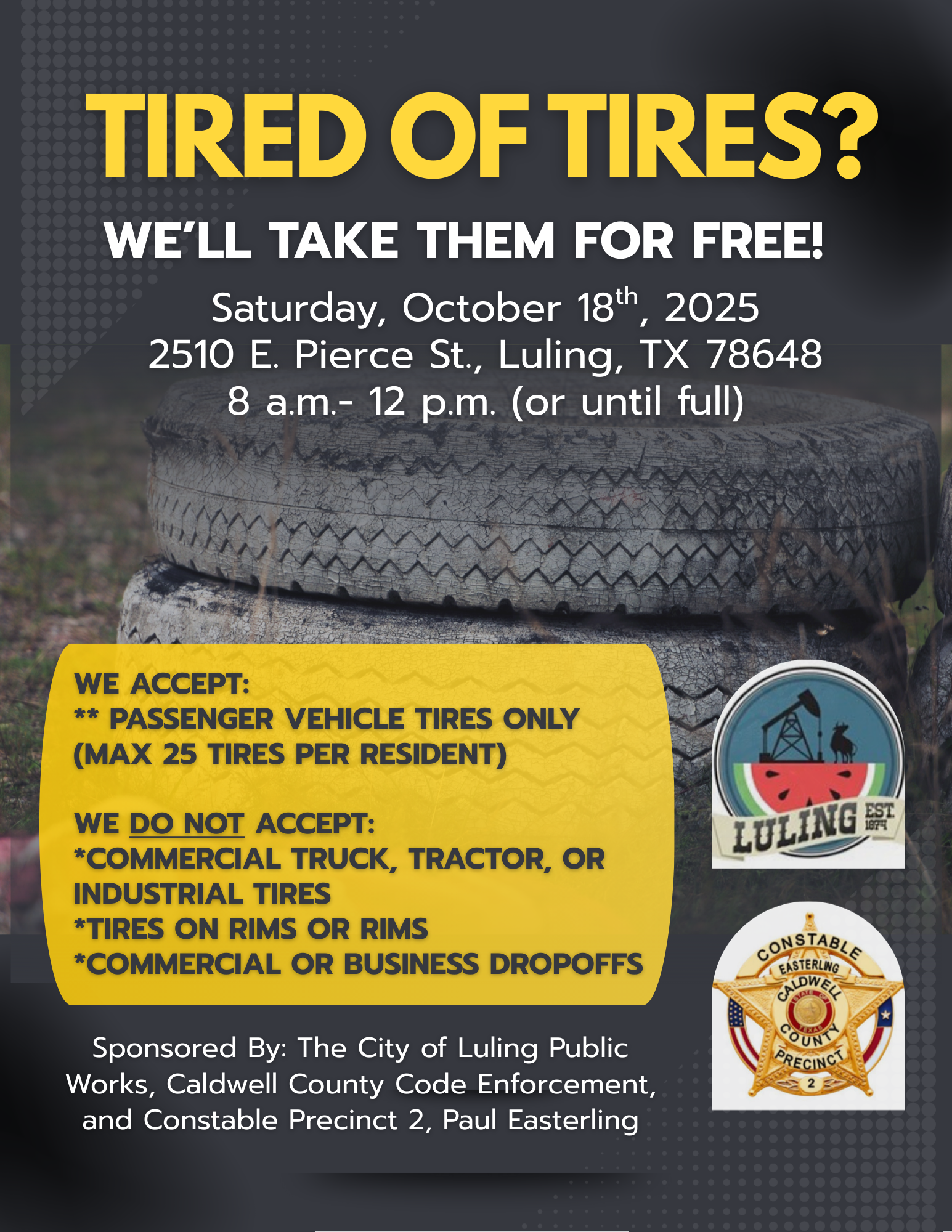 Tire collection info graphic